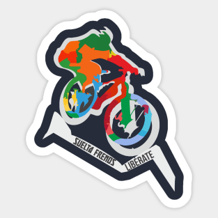 Mountain Bike set you free Sticker